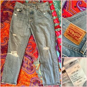 Levi's Light Blue Ripped Jeans